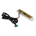 Tarjeta Display 6871A20096P, vista frontal con componentes y LEDs