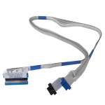 Cable flex LG EAD63986801 tipo FFC con terminales azules y conectores bloqueables.