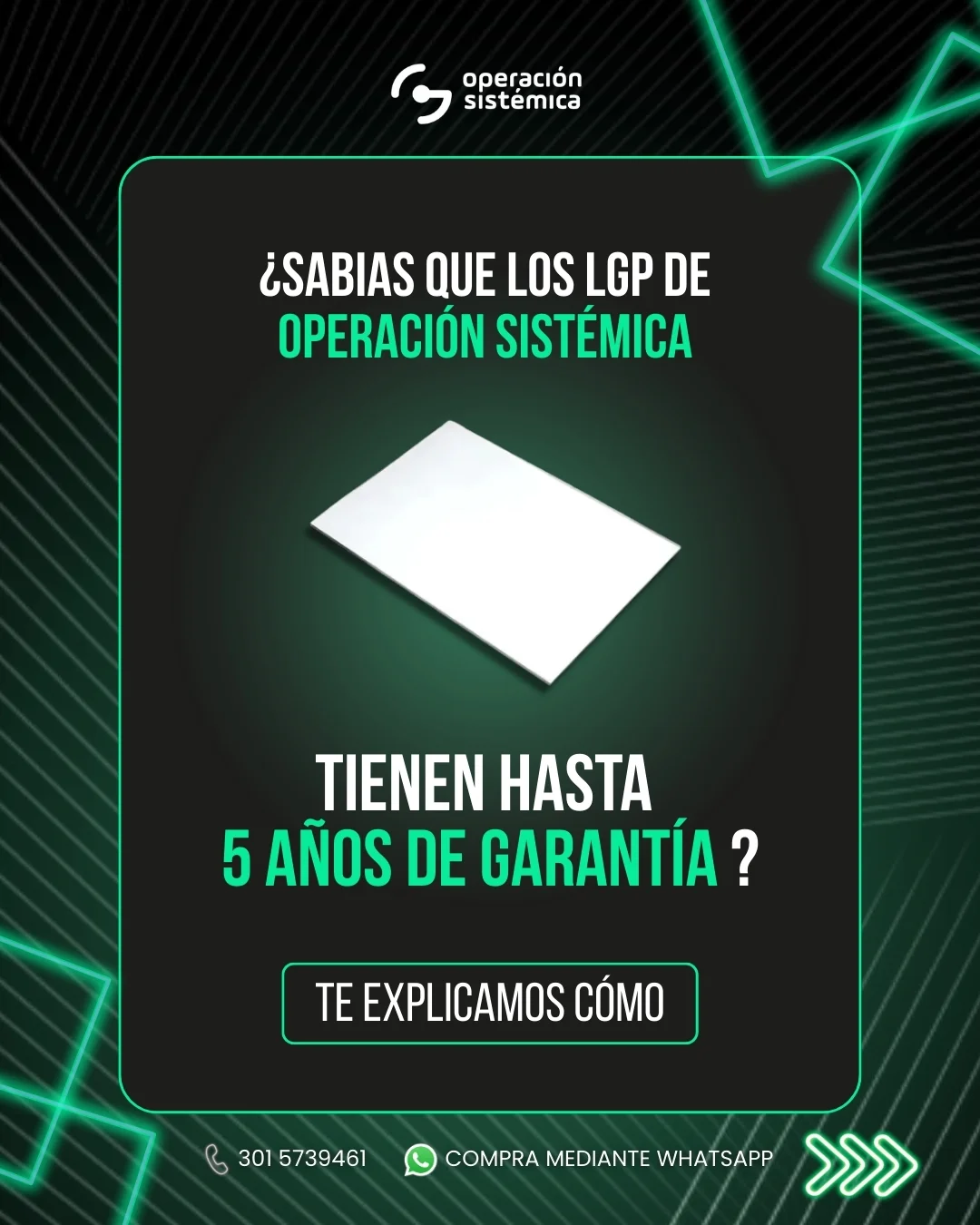 Garantía de 5 años en LGP TV