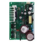 Main Board Samsung DA92-00228D – orientación vertical mostrando disipador y bancos de capacitores