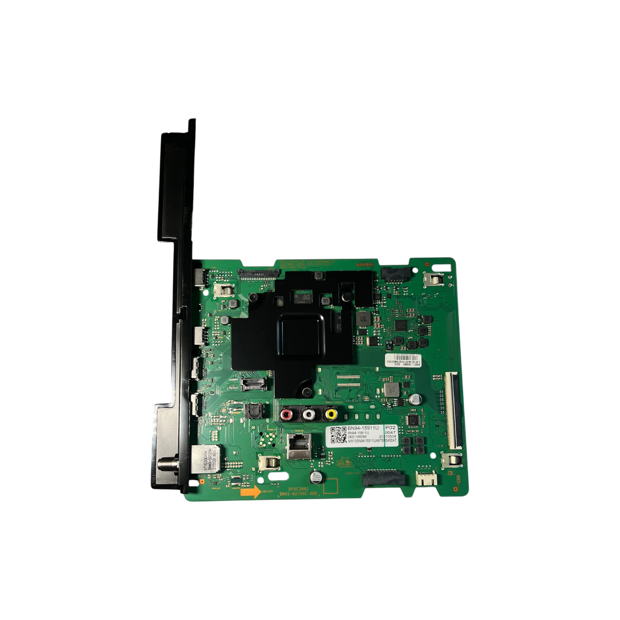 Main Board BN94-15911U original para TV Samsung UN65TU8500KXZL vista frontal con puertos y componentes