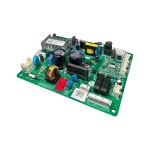 Tarjeta EBR82230432 con conectores, relés y componentes de control.