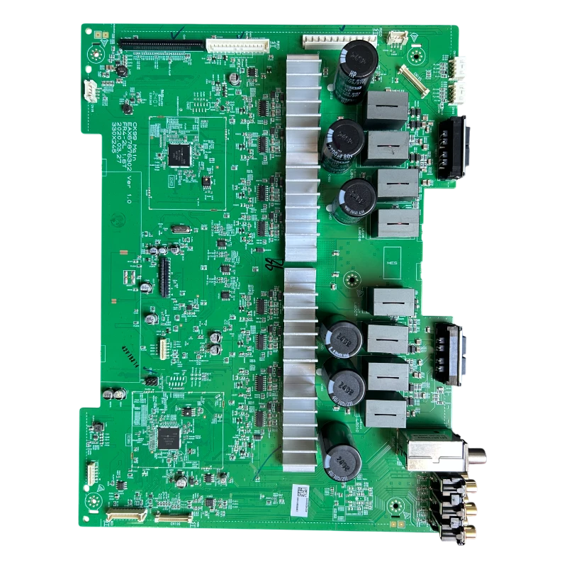 Main Board EBR85801002 para mini componente LG CK99 con disipadores de aluminio y capacitores de alto rendimiento.