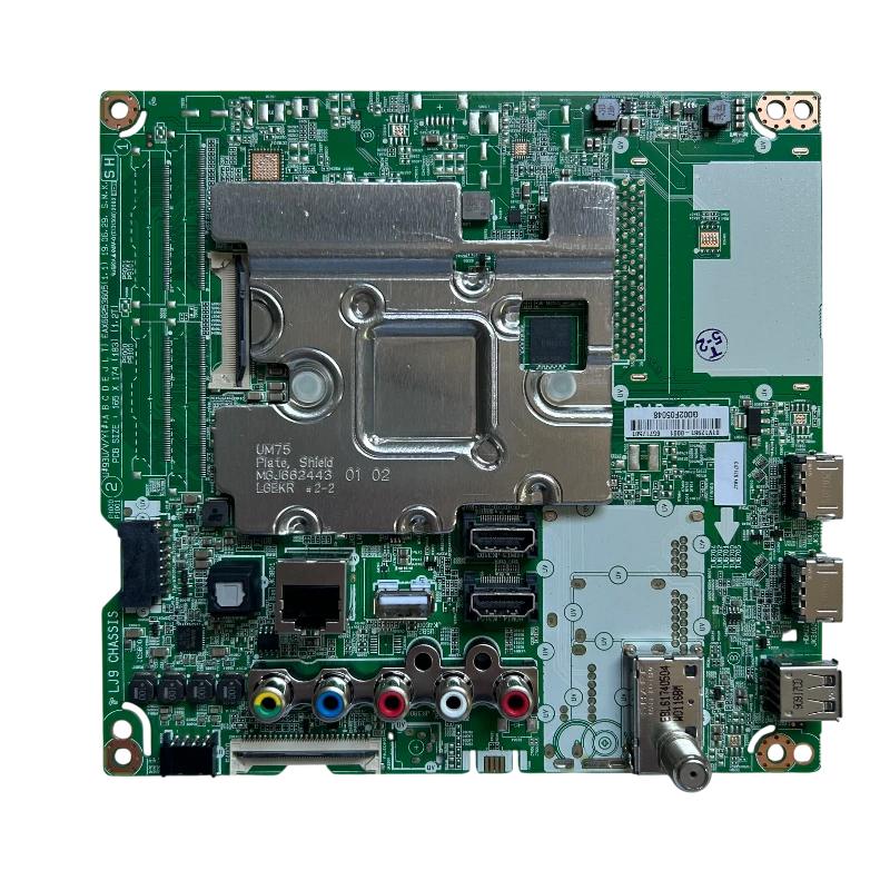 Main Board EBU65717501 Para TV LG 75UM7570PDB.BWCGLOR Main Board EBU65717501 original para TV LG 75UM7570PDB.BWCGLOR, tarjeta electrónica principal de repuesto.