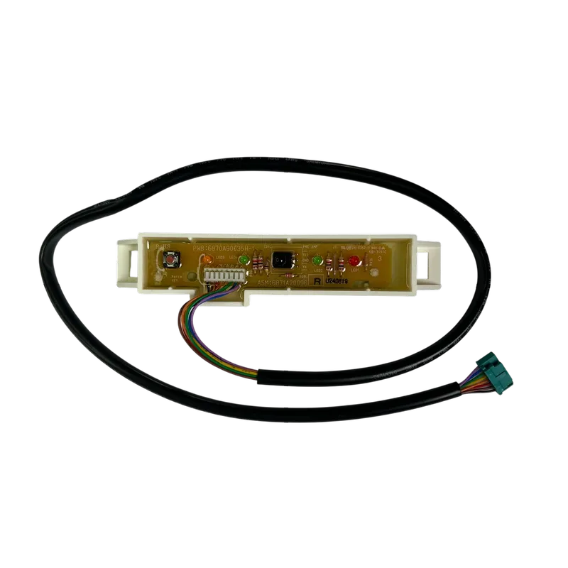 PCB Display 6871A20096R para aire acondicionado LG con cableado multicolor y módulo indicador original