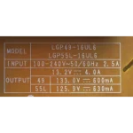 Tabla de especificaciones de entrada y salida en la EAY64210702 (LGP55L-16UL6)
