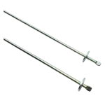 Ejes metálicos inferiores de las varillas de suspensión LG AJK33933901/02.